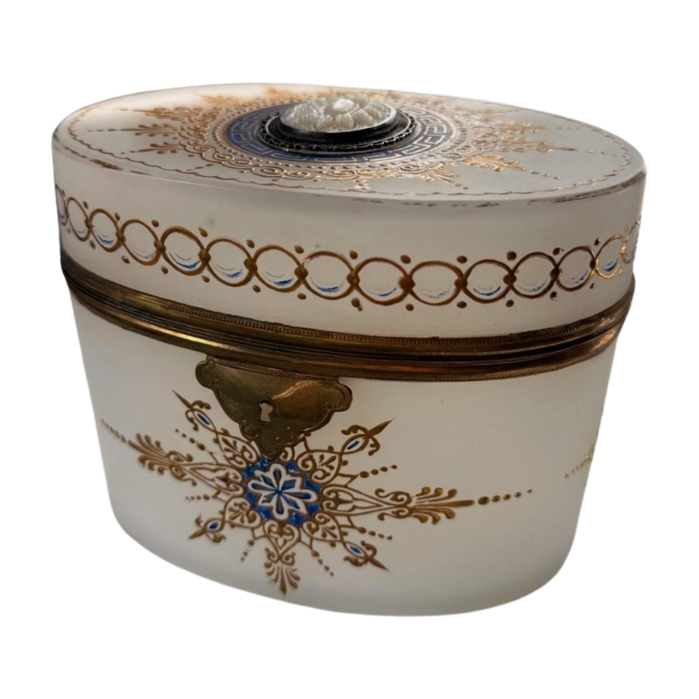 Antique Opaline Casket