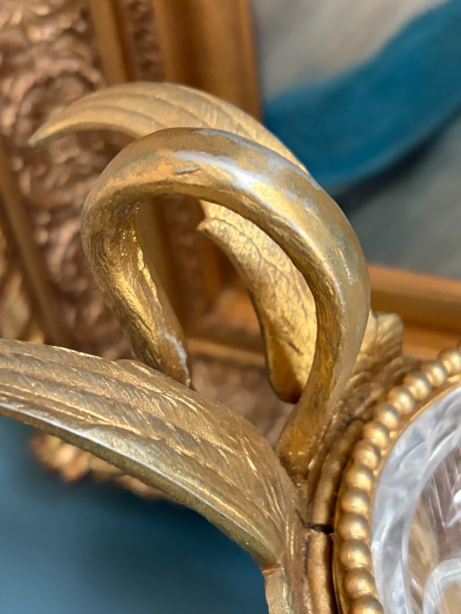 Large French Cristal Frères Swan Centerpiece Bowl