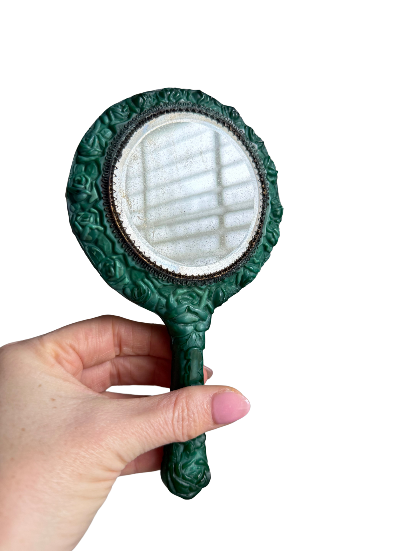 1930’s Malachite Hand Mirror