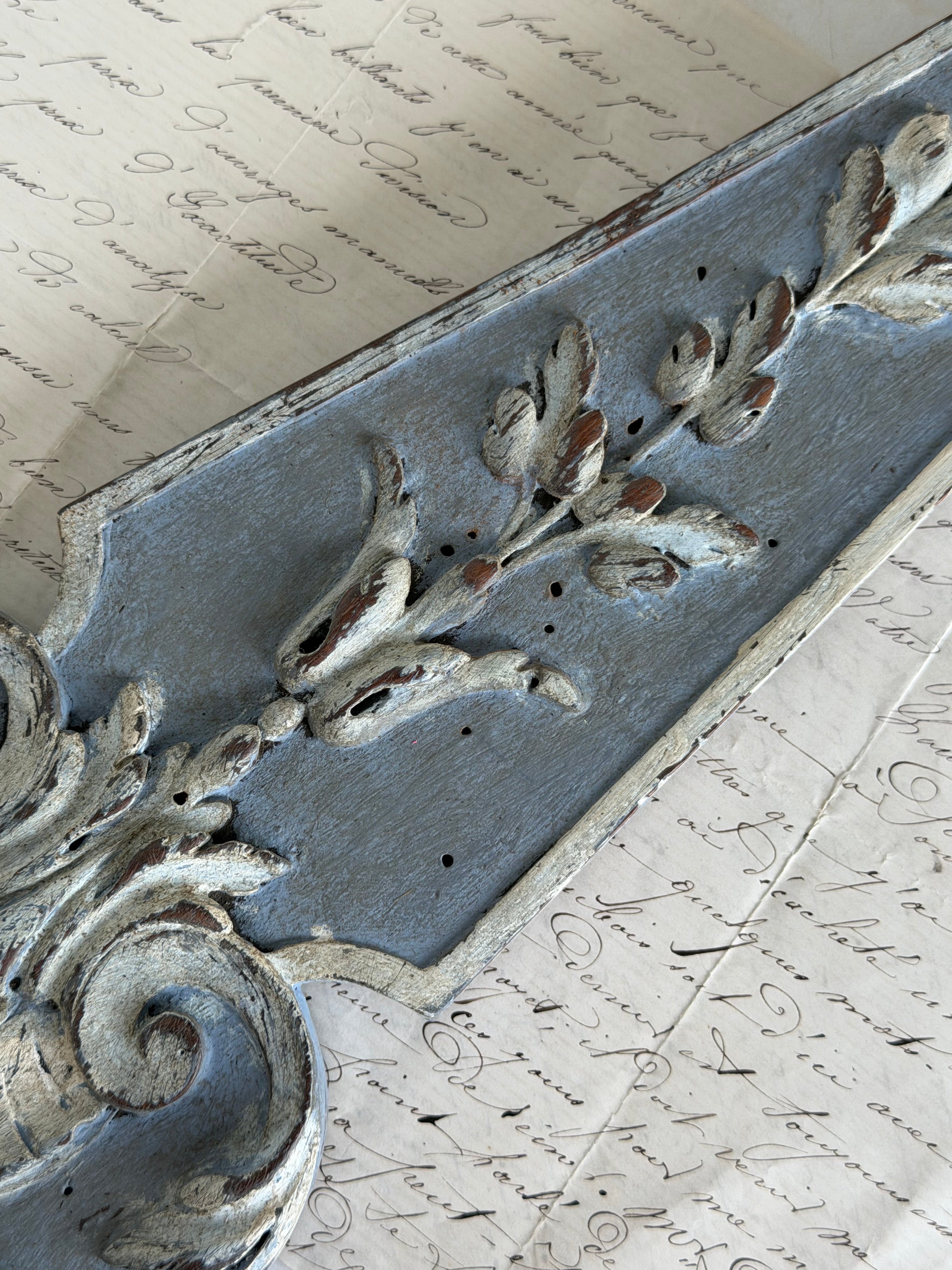 Antique French Carved Wood Salvage Pilaster