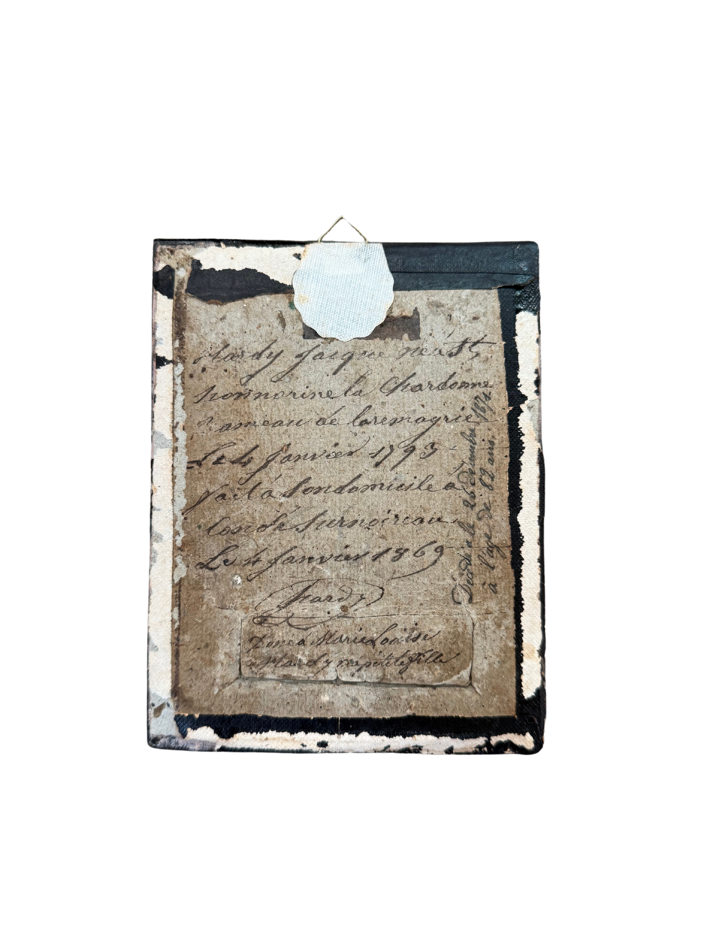 Antique Framed Queen of Spades