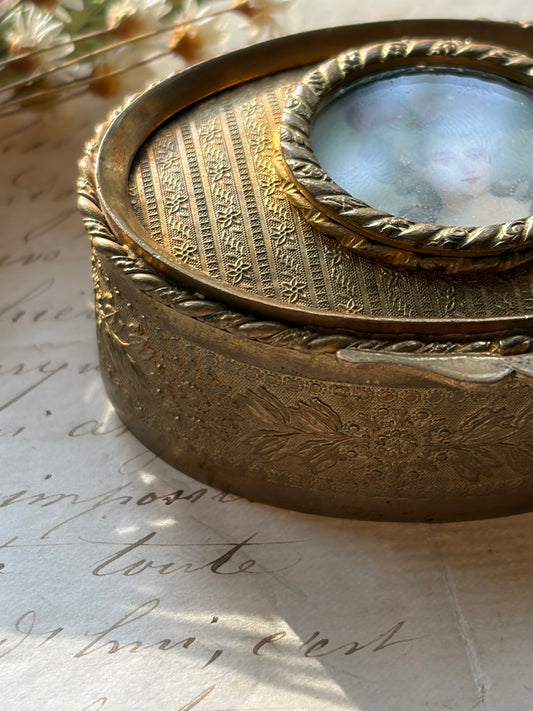 Antique French Portrait Box