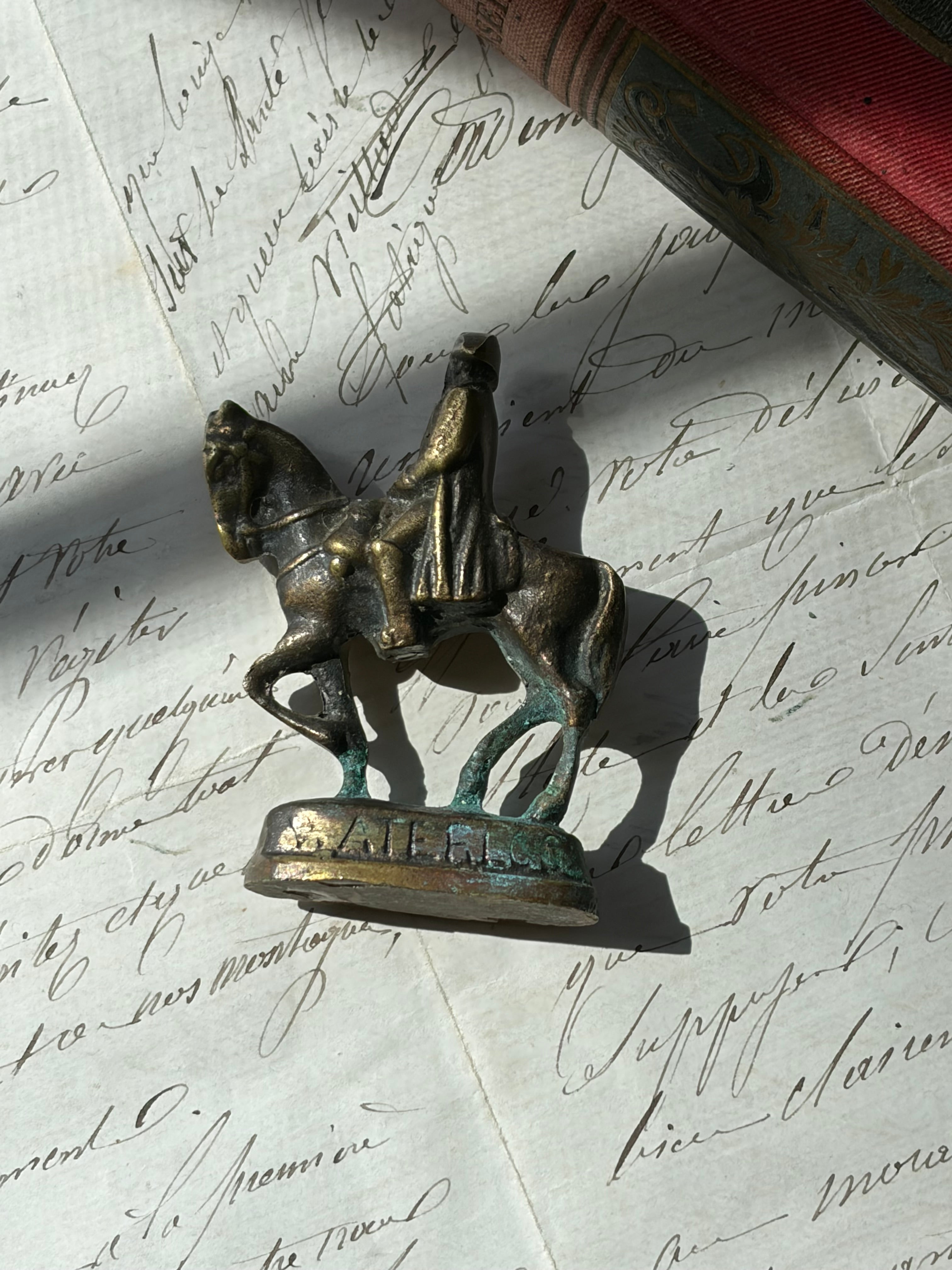 Antique French "Waterloo" Equestrian Figurine