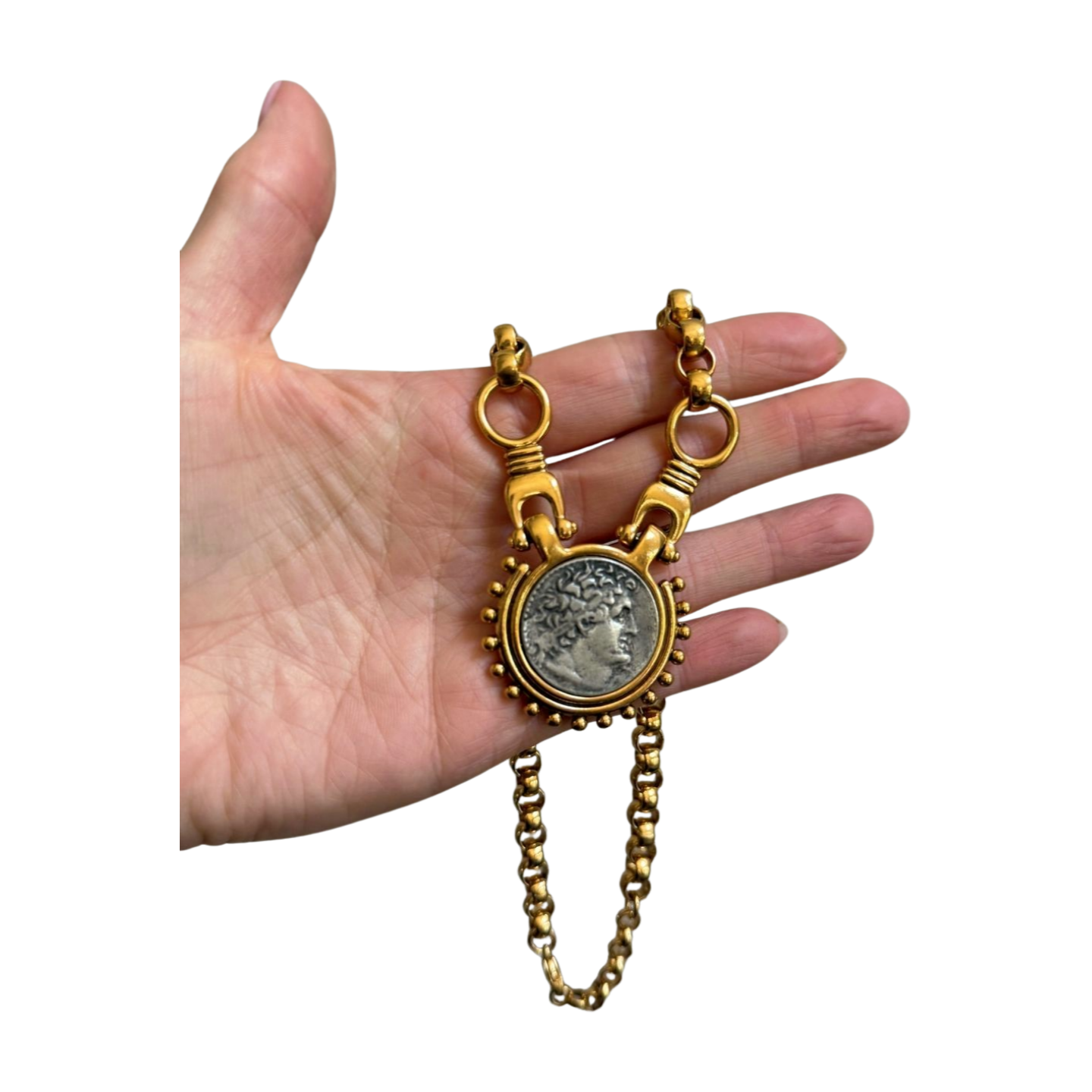Vintage Roman Coin Necklace