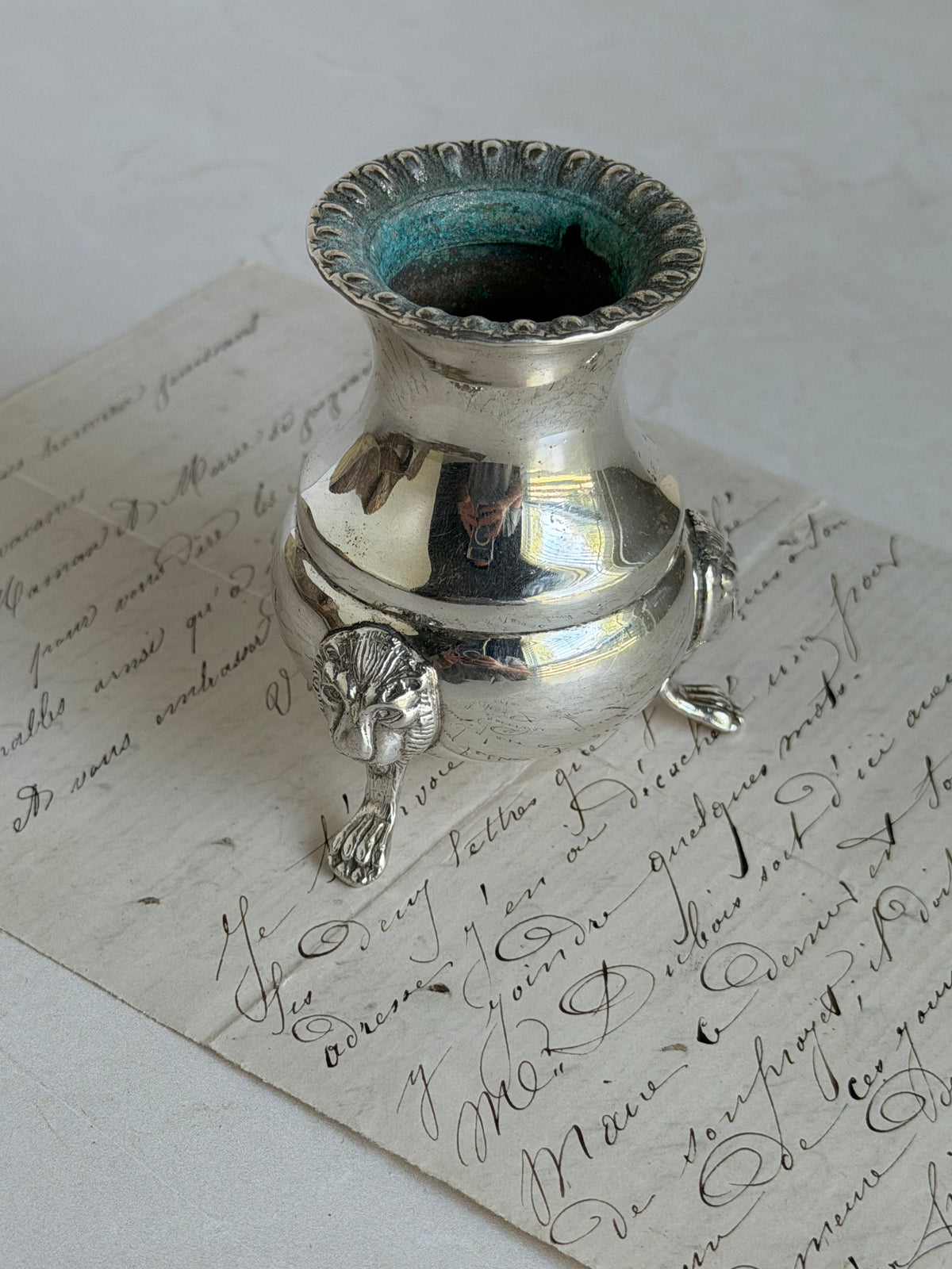 Vintage Silver Plate Match or Toothpick Holder