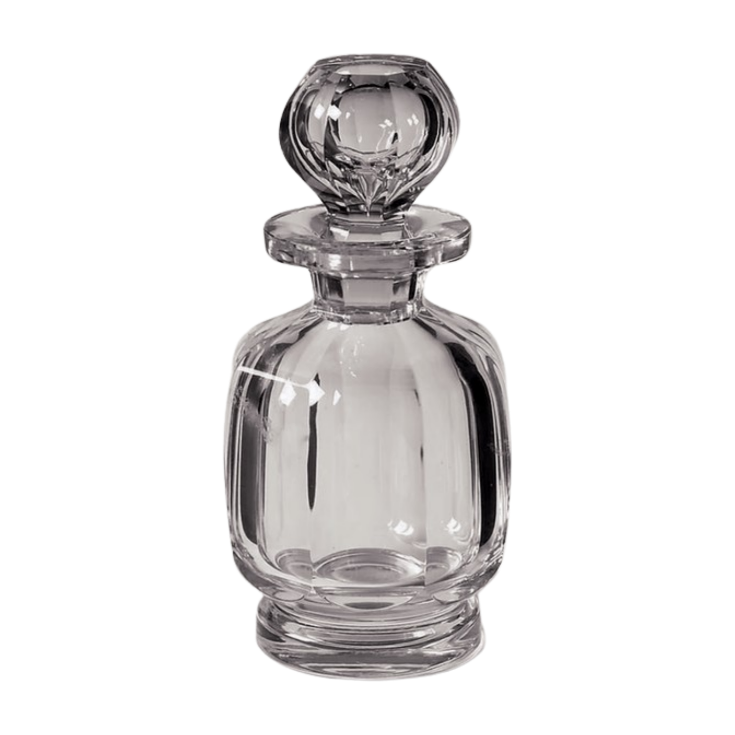 Signed Baccarat Crystal Perfume Bottle — Harcourt / Missouri Pattern