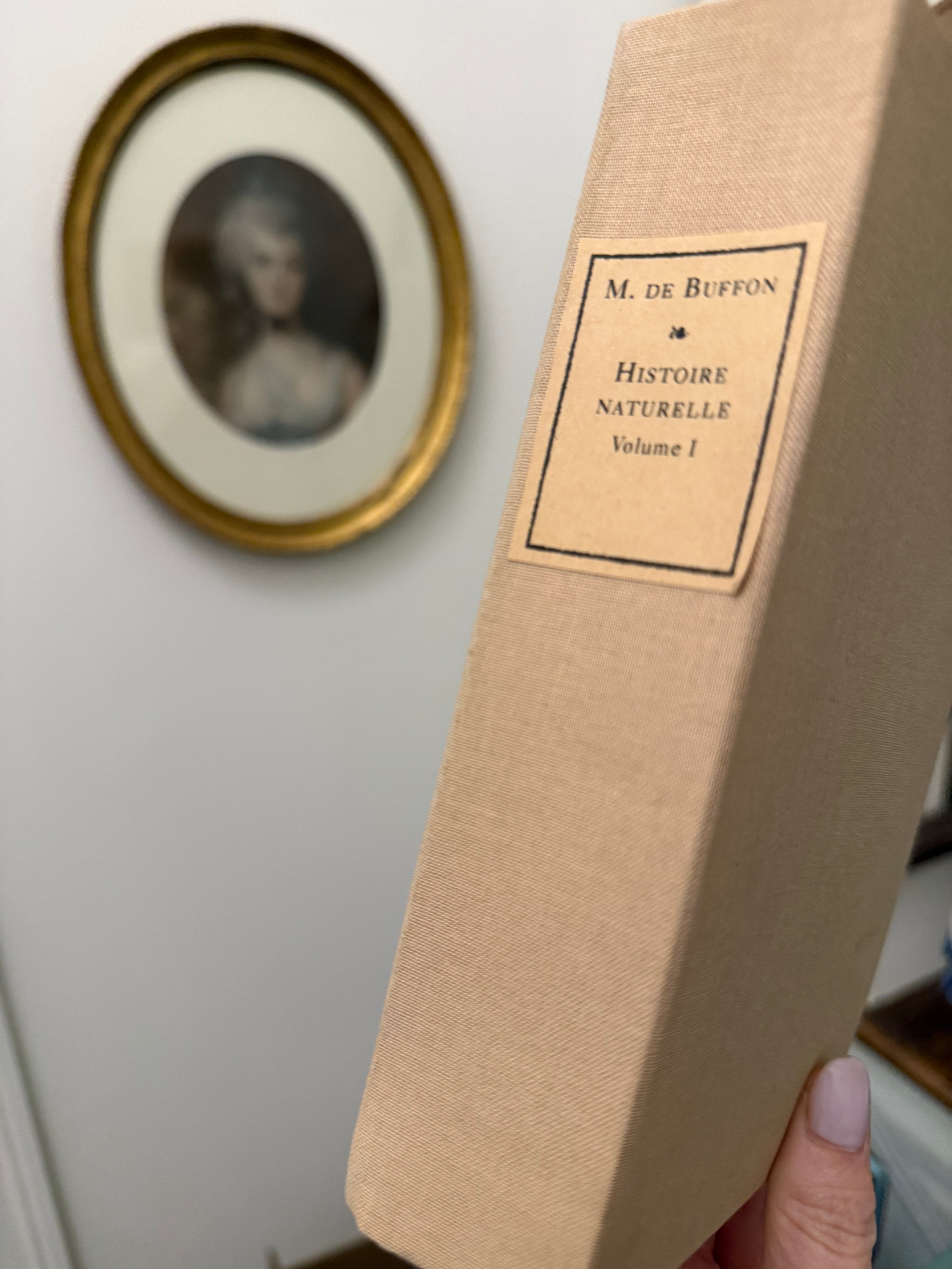 Antique Decorative Book · 255-Year-Old French Histoire Naturelle · Repurposed in Cream (multiples)