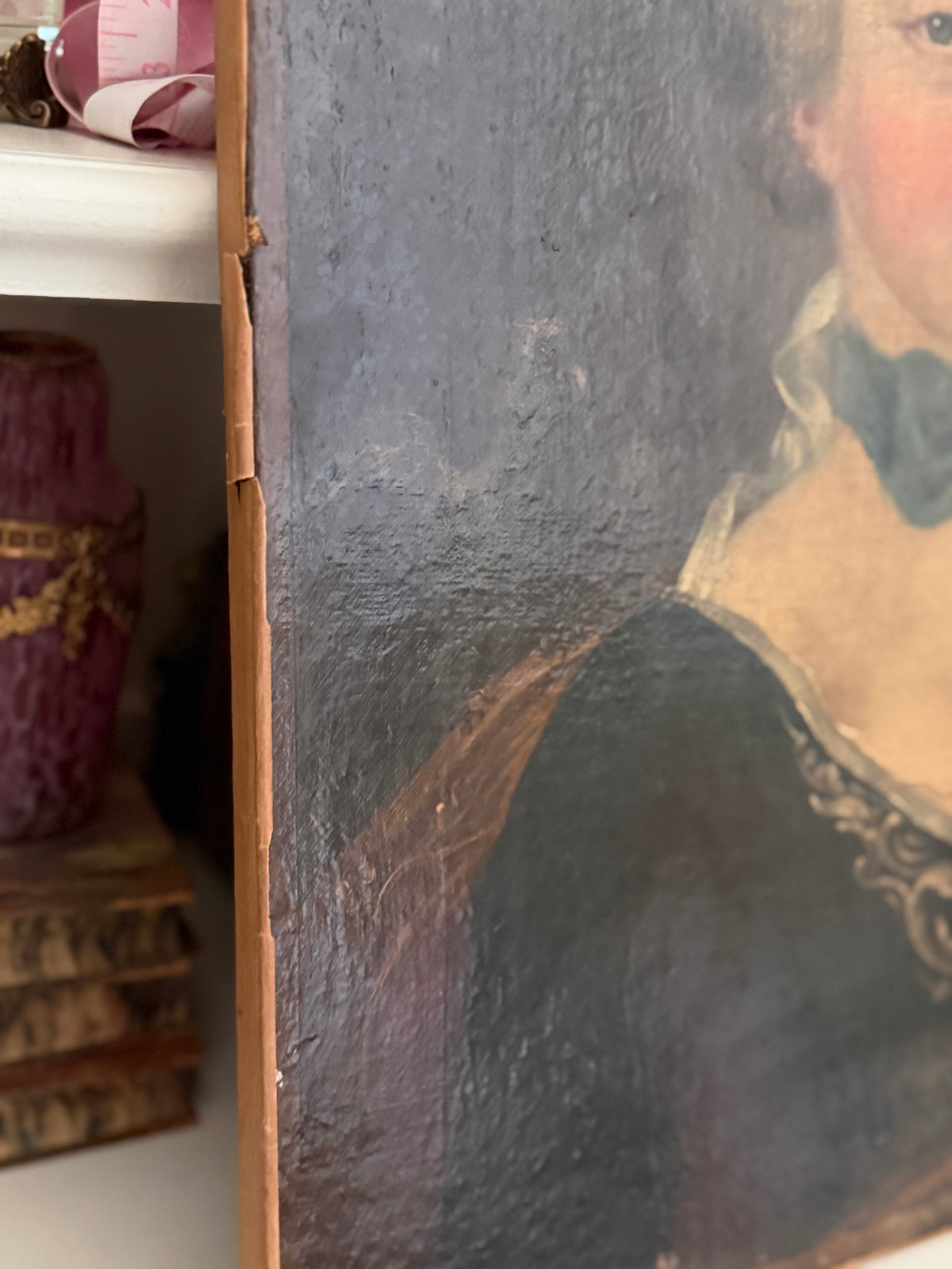 18th Century Portrait of a Lady, Oil on Canvas