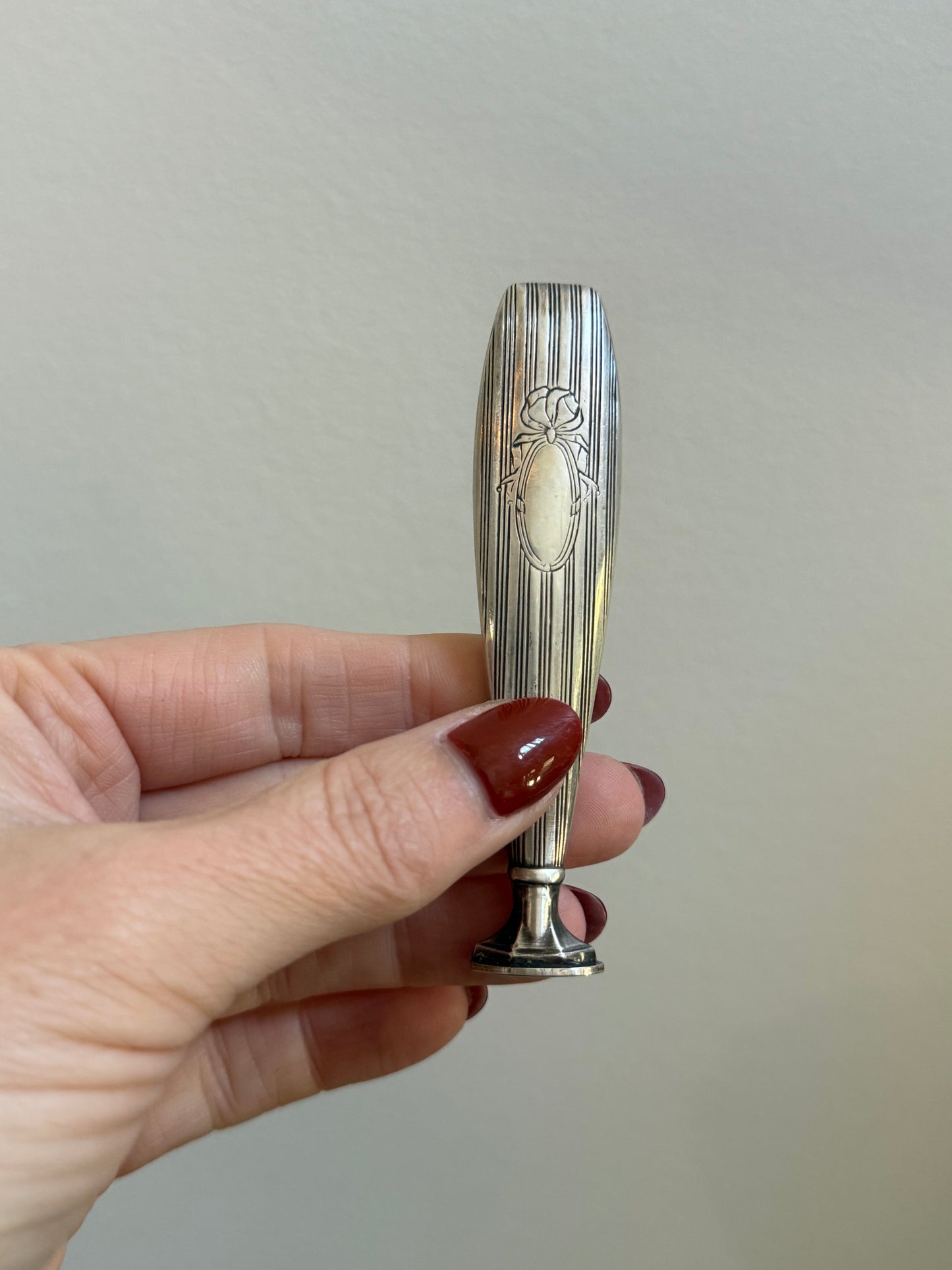 Antique French Silver-Plated Wax Seal