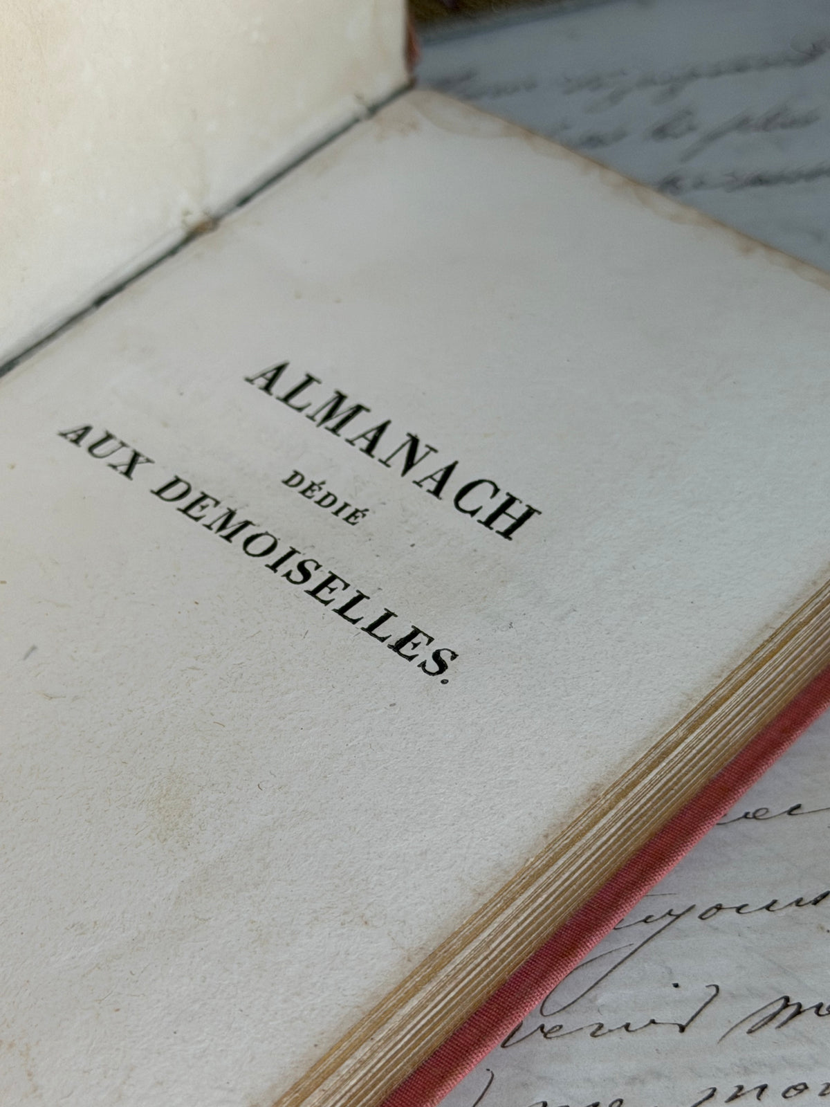 Antique French Almanach Dédié aux Demoiselles, Louis Janet, Paris, Early 19th Century