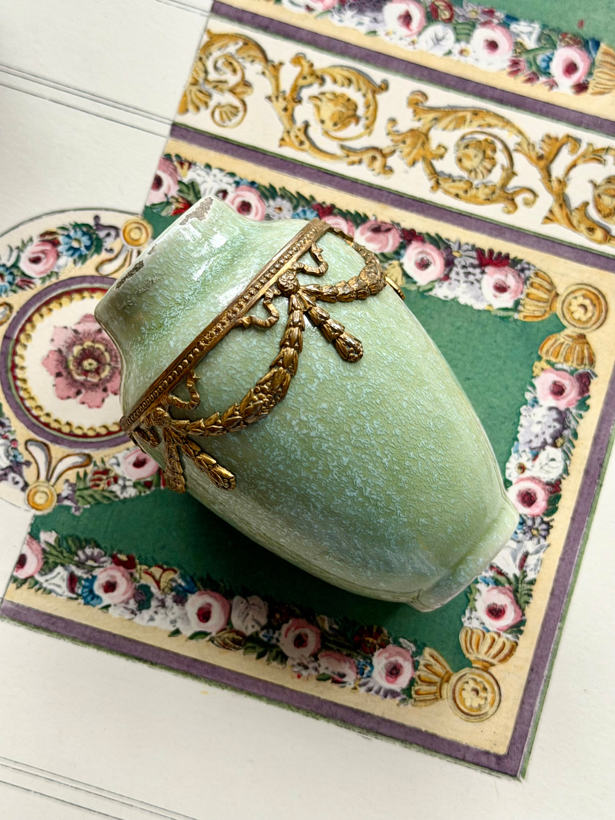 Antique Paul Milet Sèvres Porcelain Vase with Gilt-Bronze Mounts, c. 1911–1930