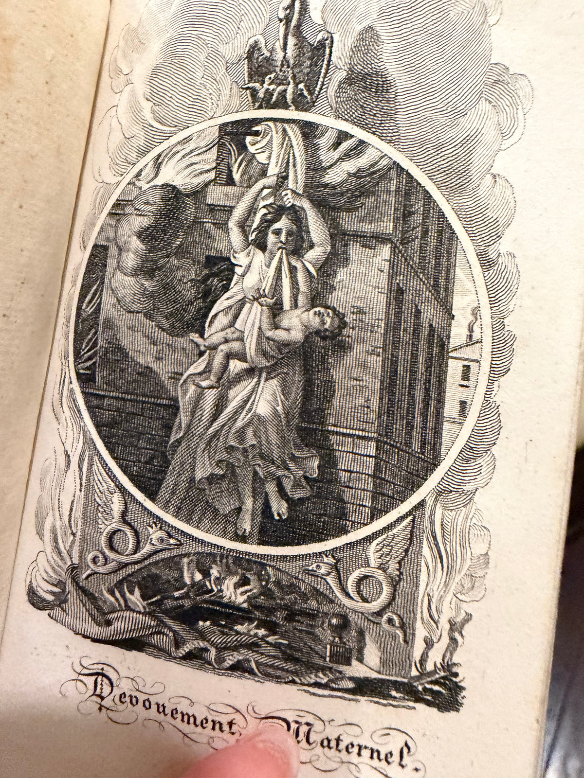 Antique French Almanach, Le Mérite des Femmes by Charles Malo, Janet, Paris, with Original Case