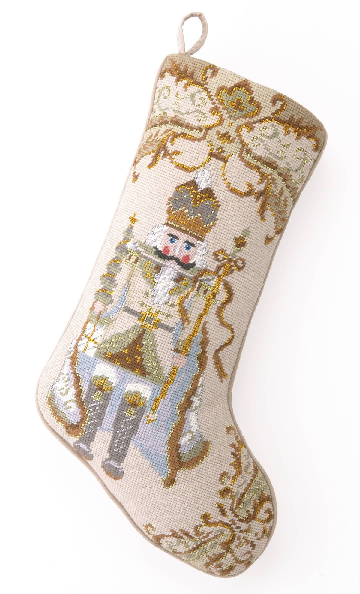 Nutcracker Needlepoint Stocking