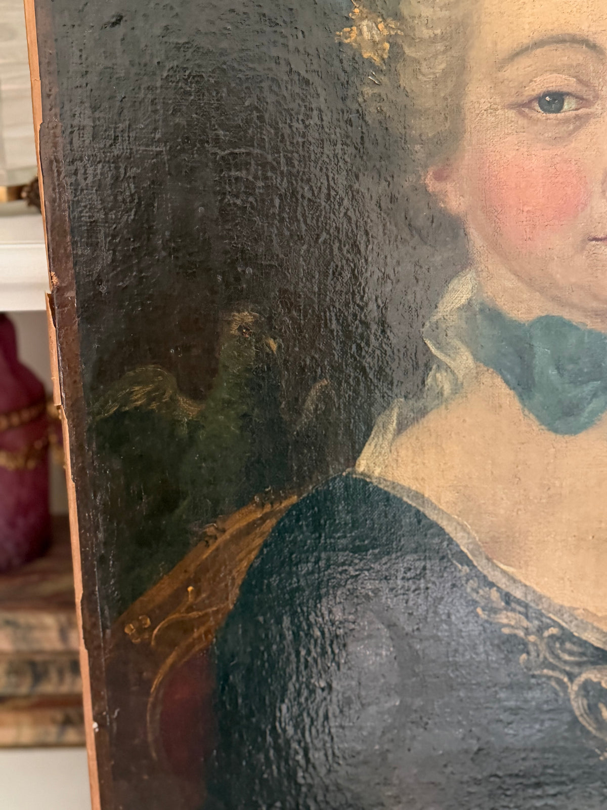 18th Century Portrait of a Lady, Oil on Canvas
