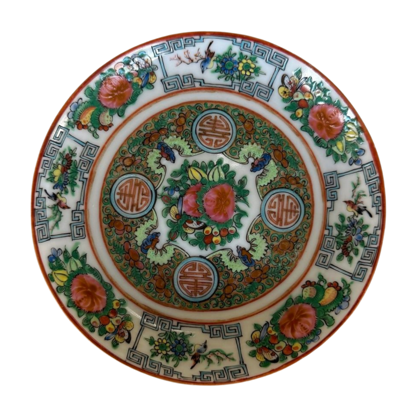 Antique Rose Canton Plate