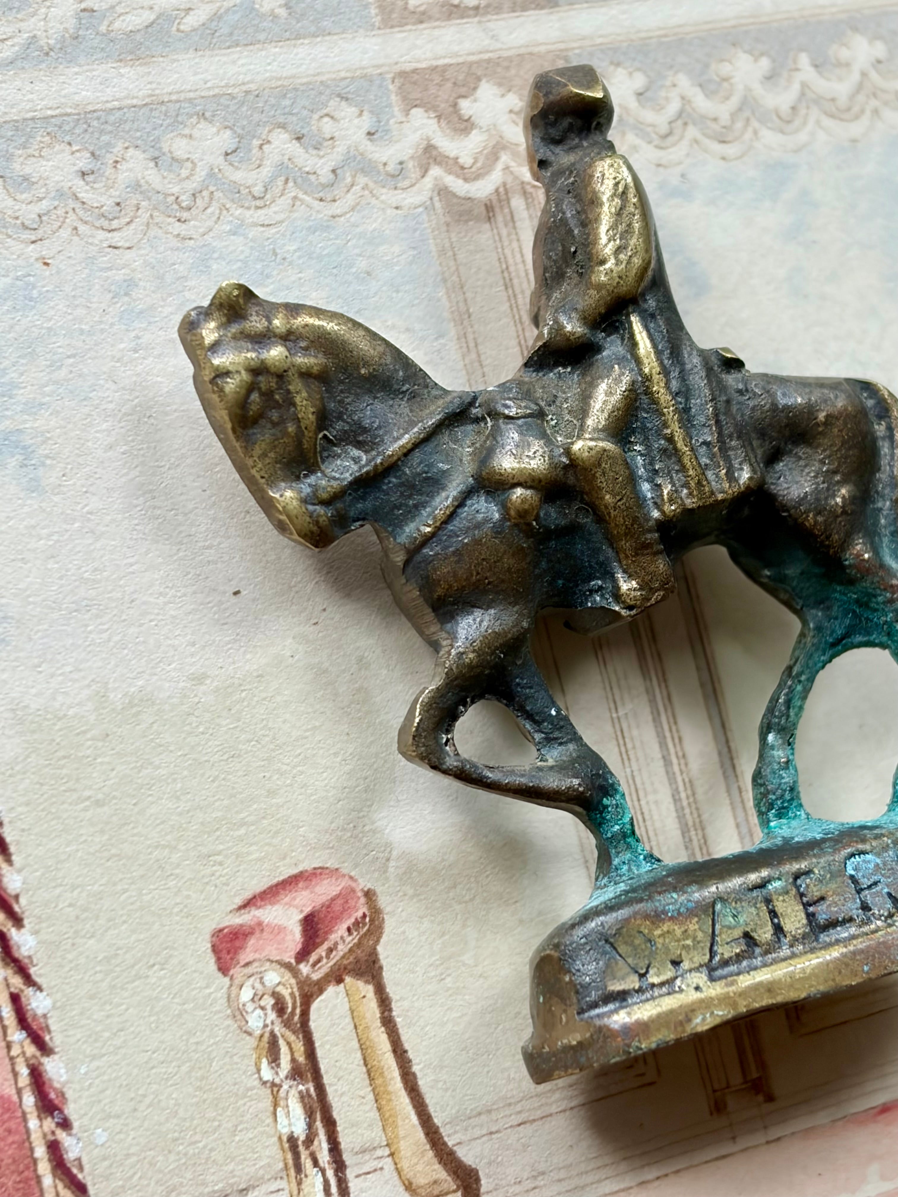 Antique French "Waterloo" Equestrian Figurine