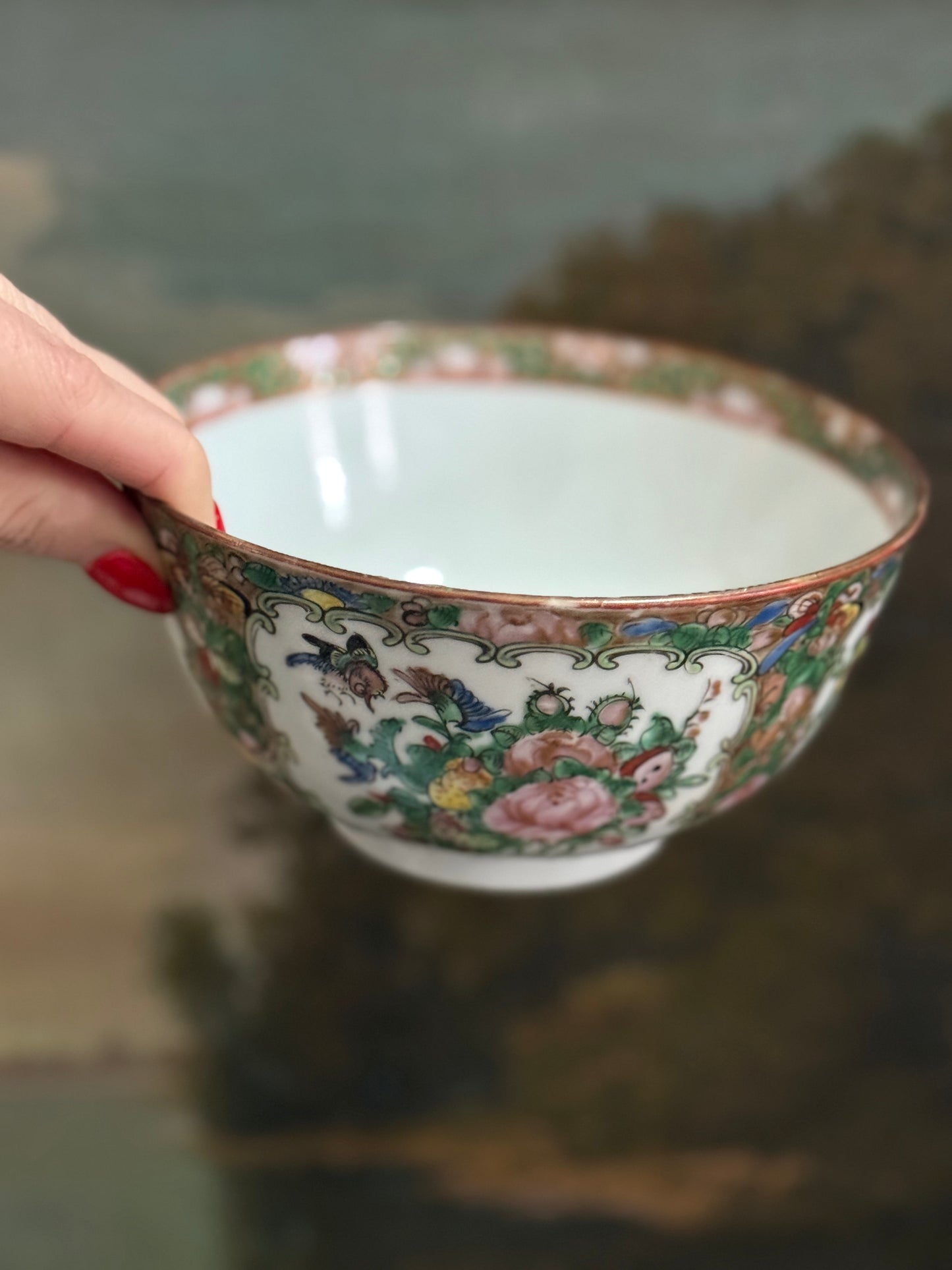 Antique Rose Canton Bowls (sold individually)