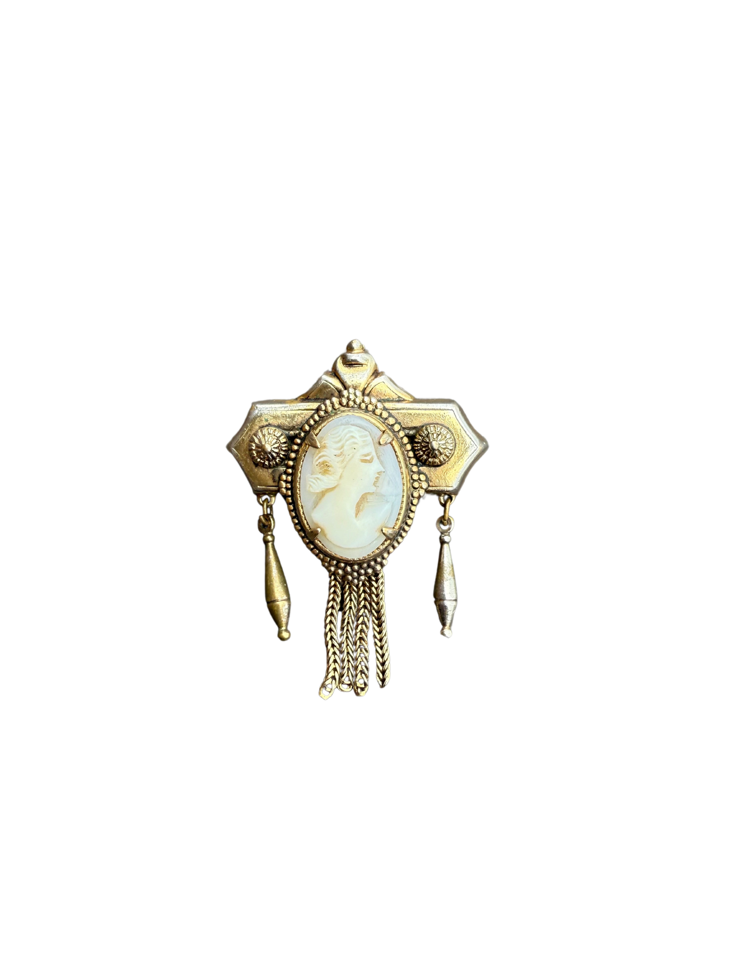 Vintage Shell Cameo Brooch