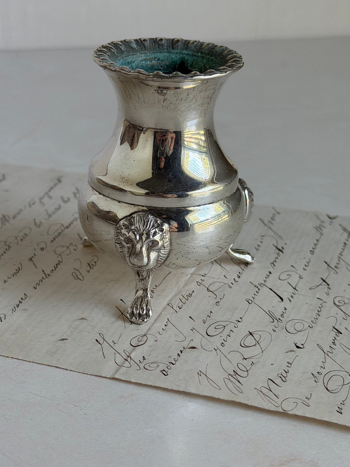Vintage Silver Plate Match or Toothpick Holder