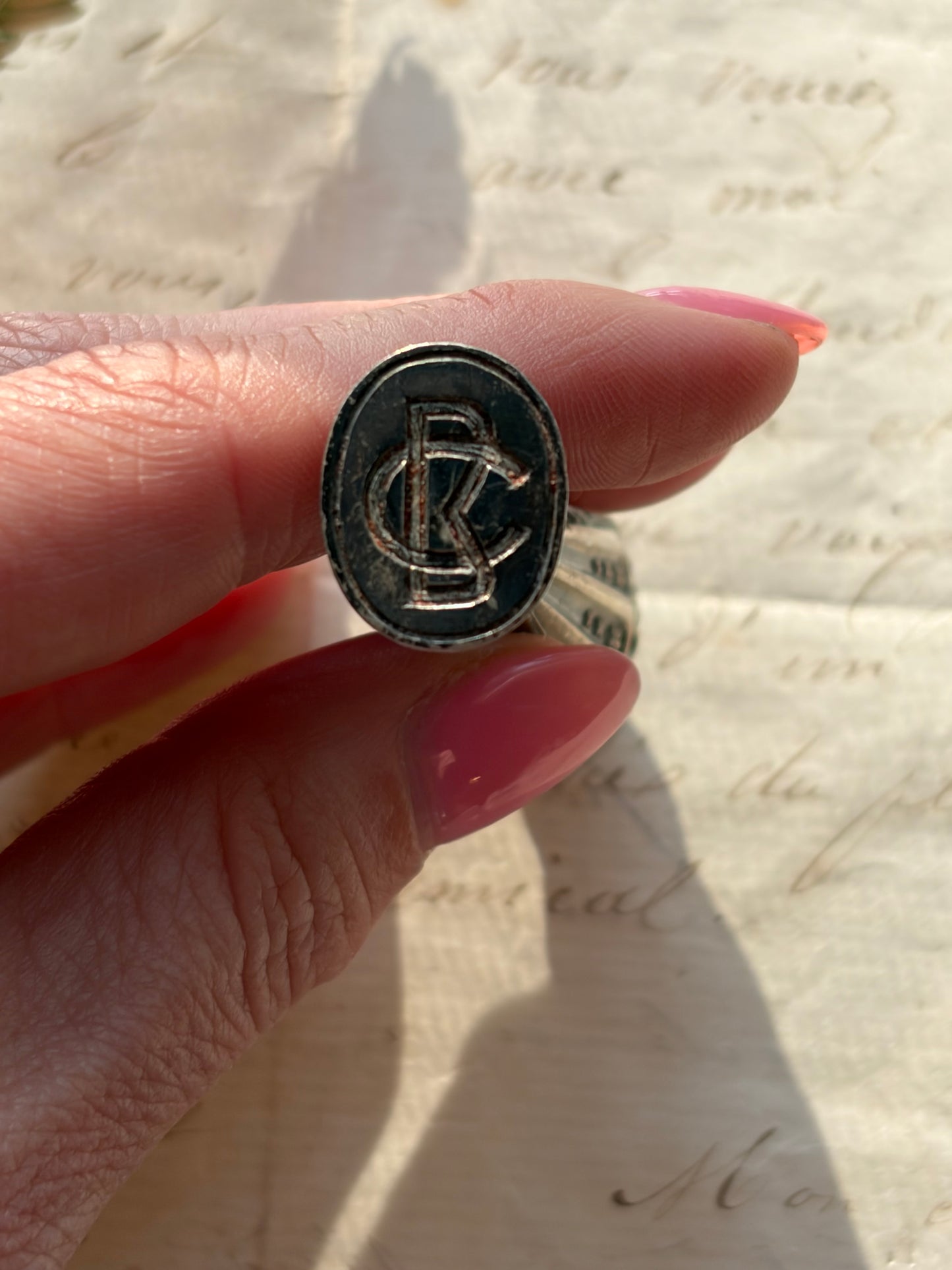 Antique Silver Wax Seal