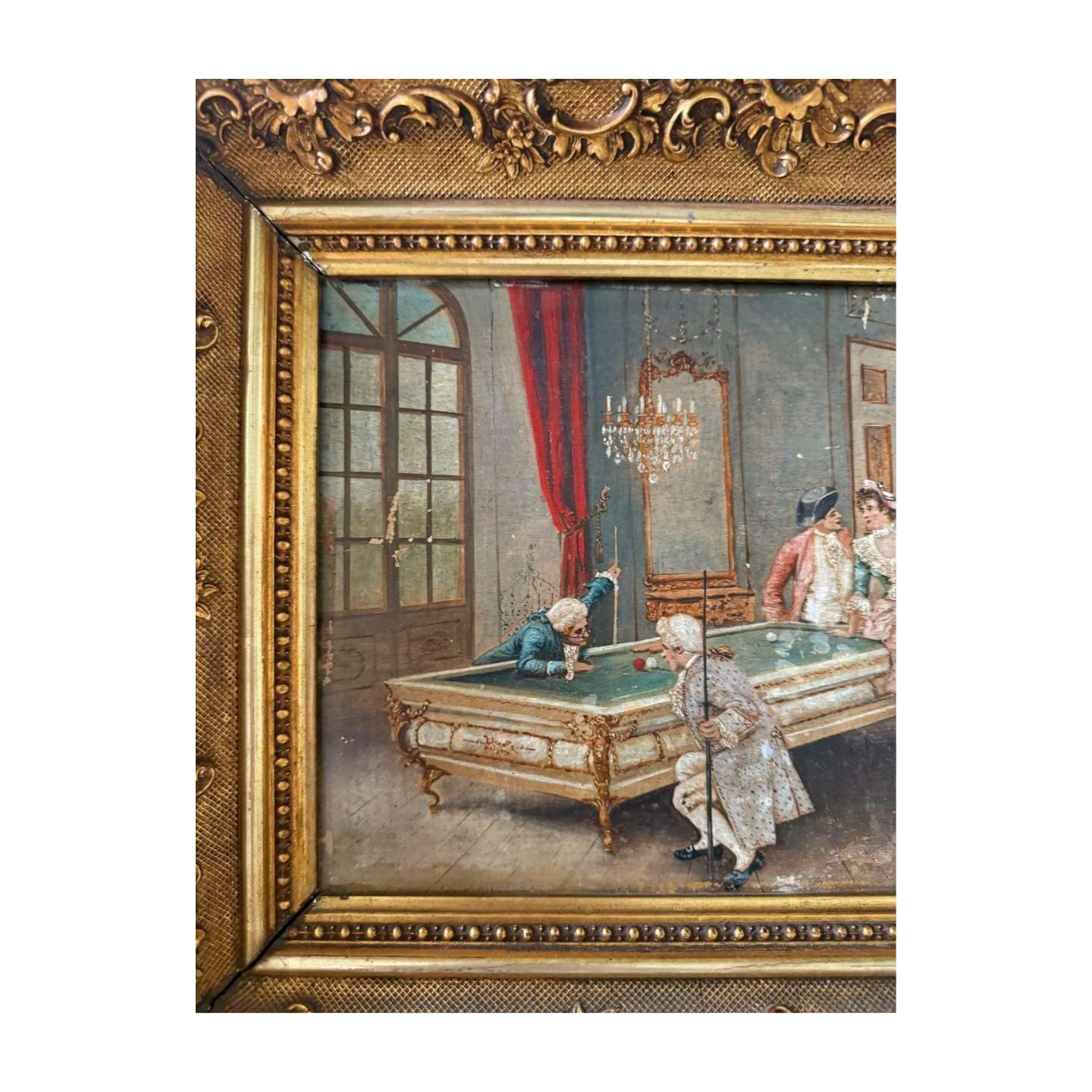 Antique French Framed Oil Painting