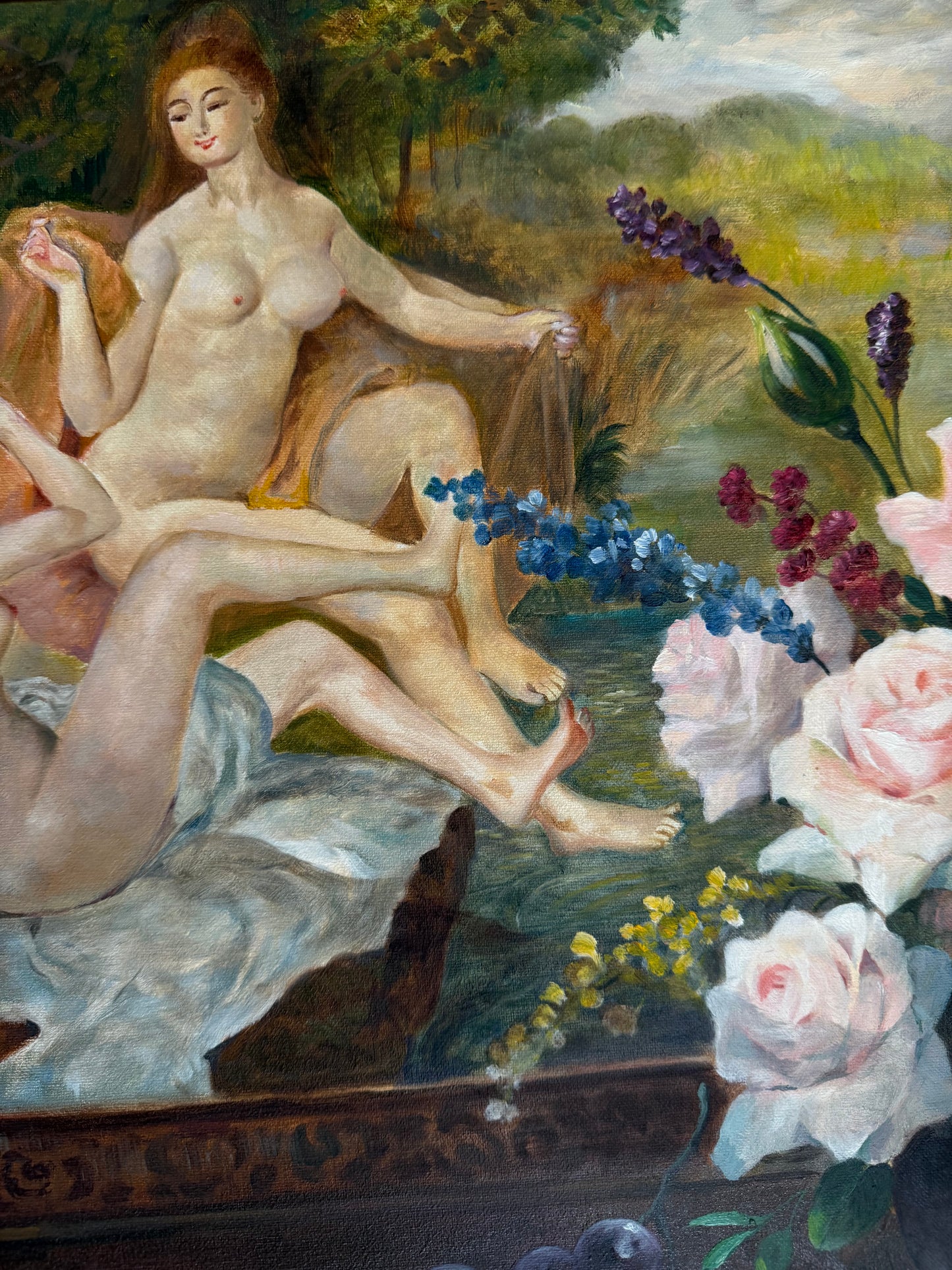 C.S. Henry – Still Life with Vase of Flowers” & Mythological Tableau