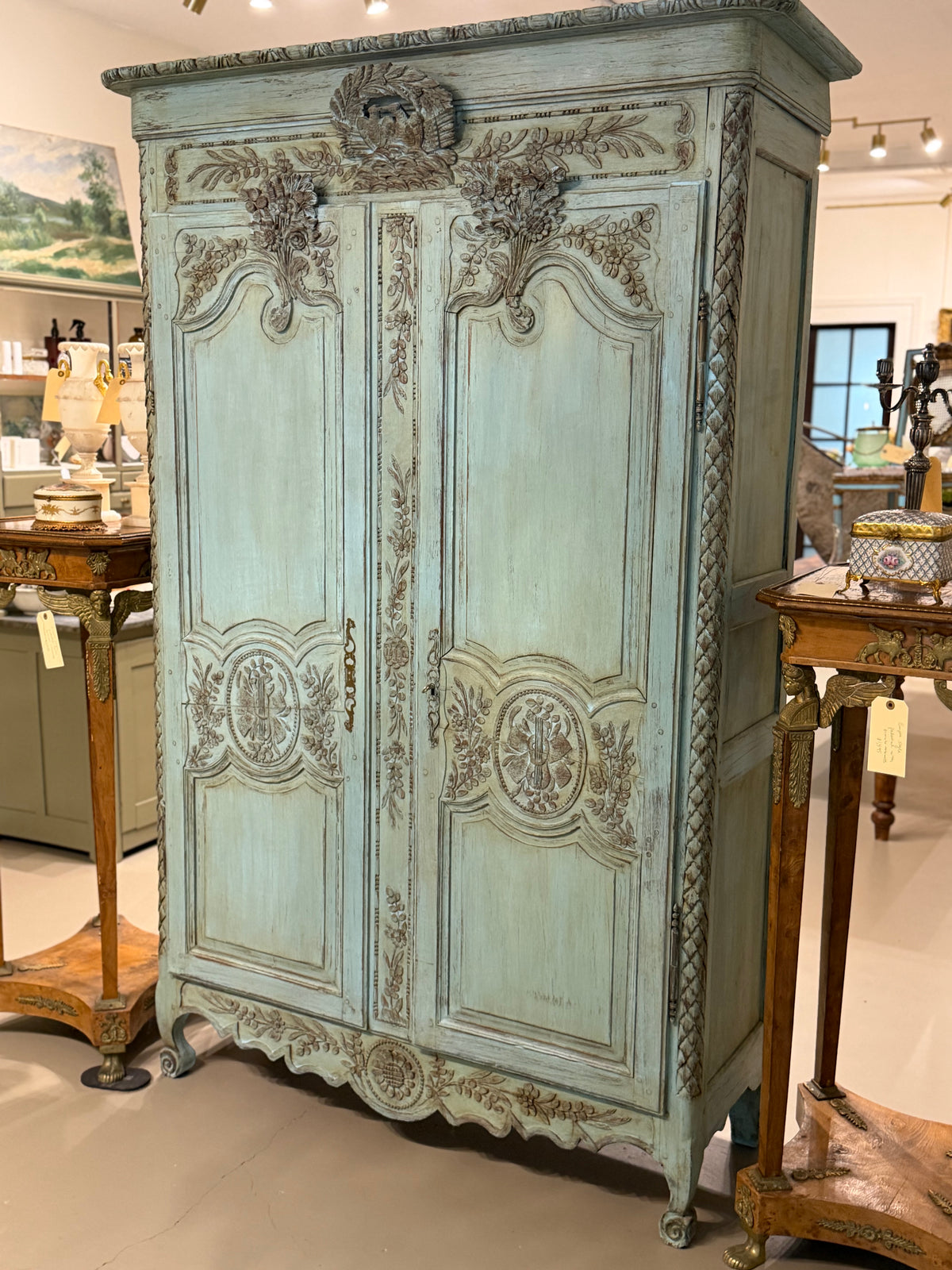 Antique French Wedding Armoire | Early 1800s