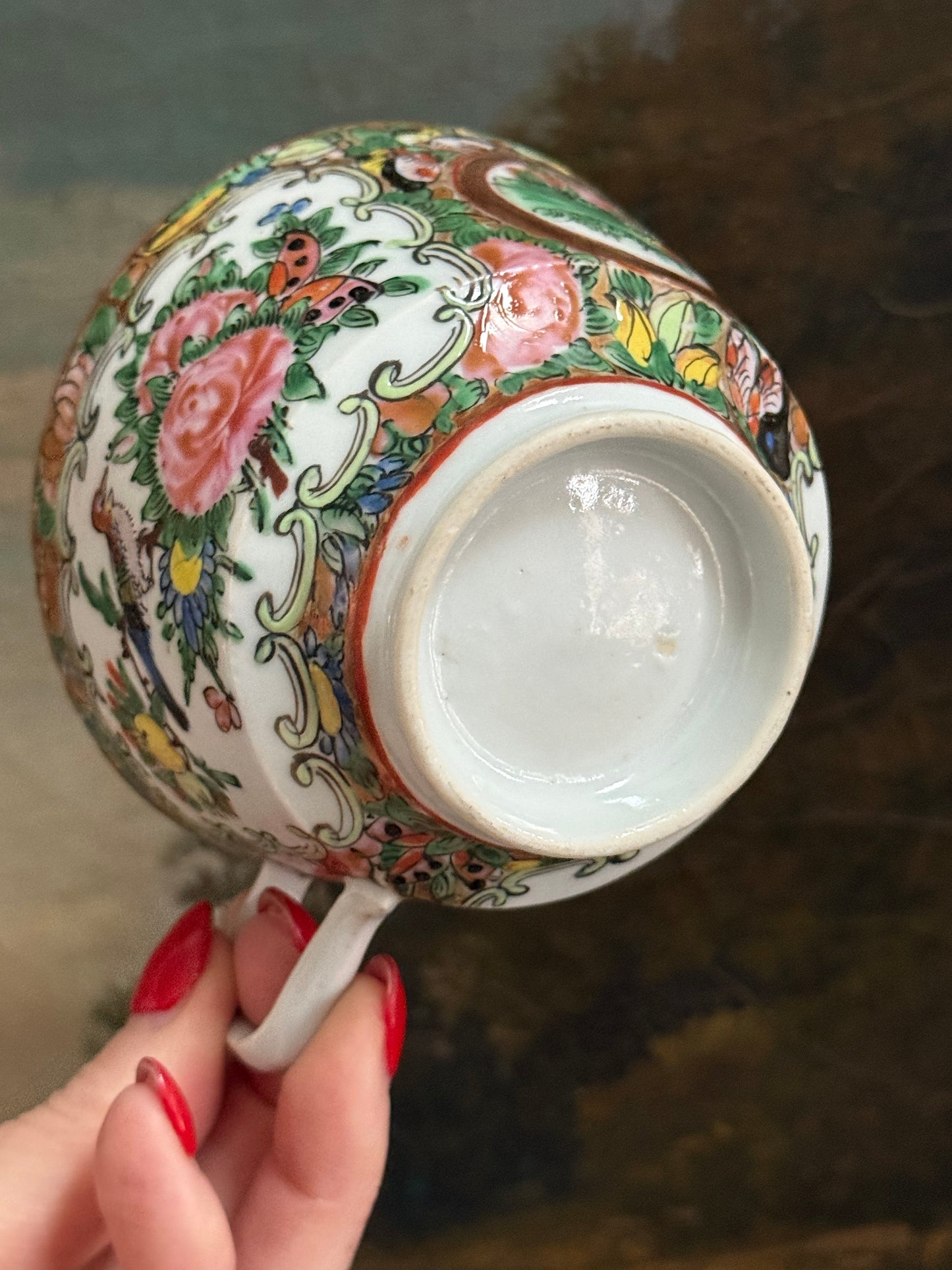 Antique Rose Canton Tea Cups (sold individually)