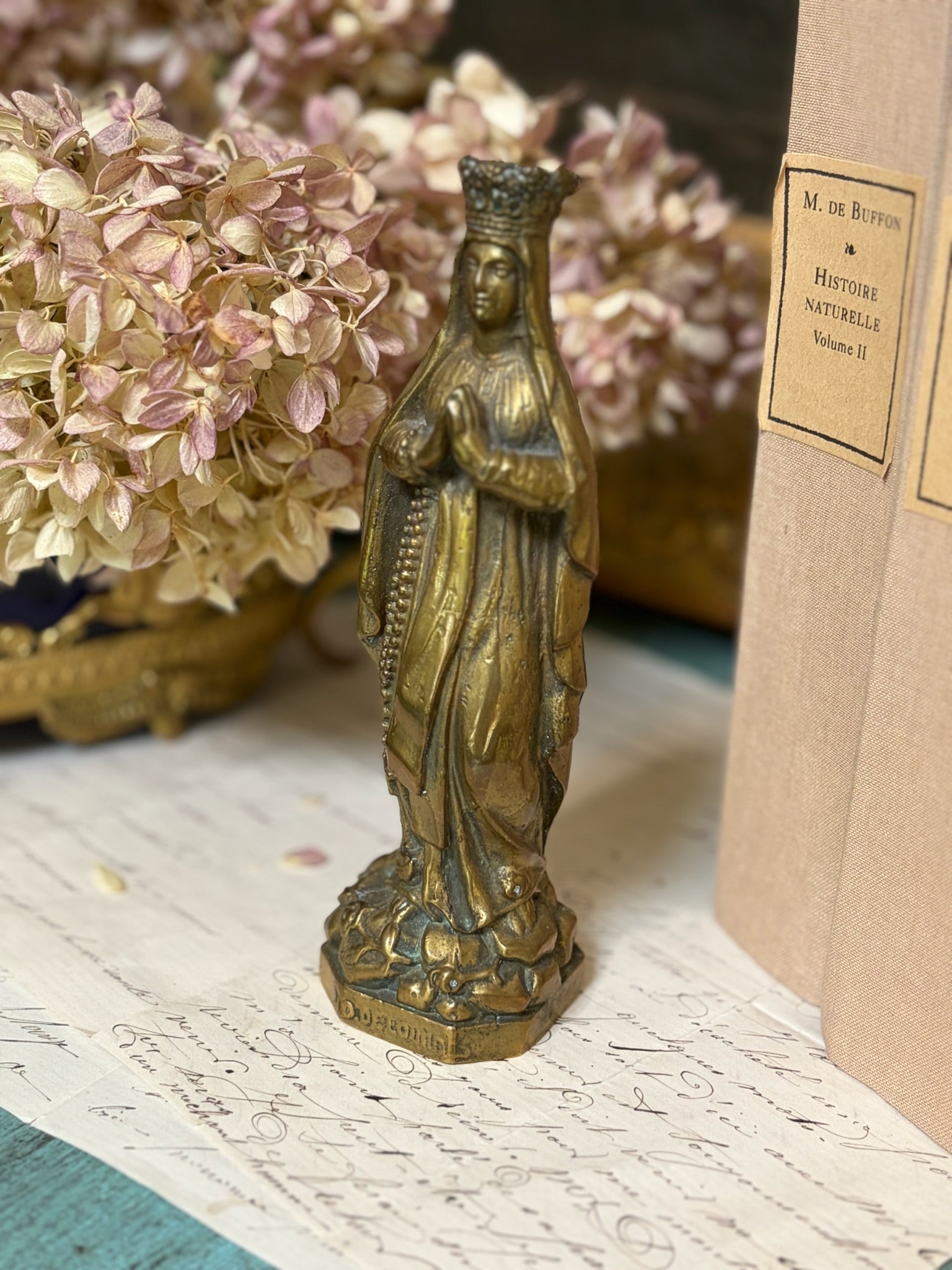 Bronze French Lourdes Statue