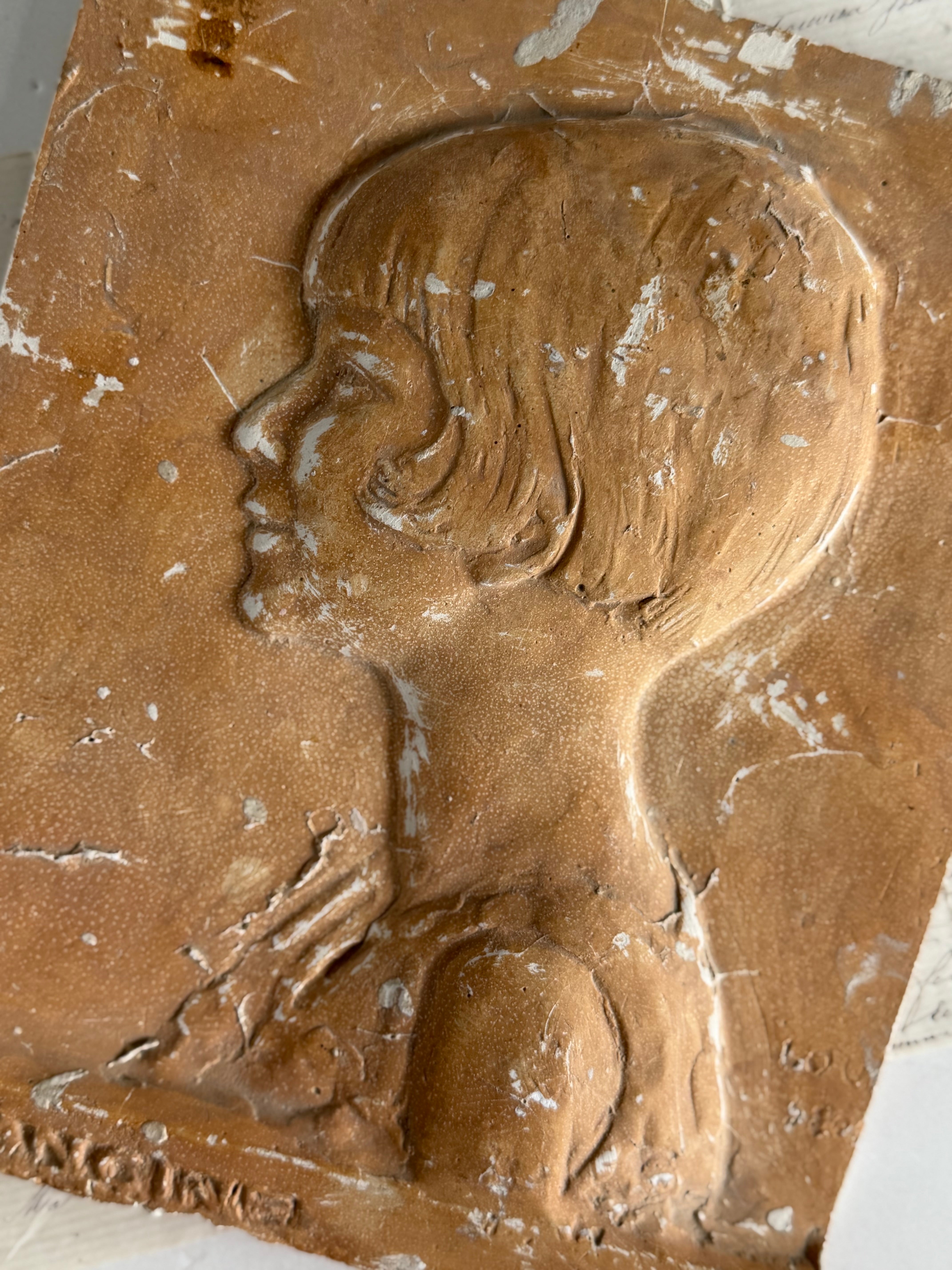 Louis Botinelly, "Francine" — Patinated Plaster Profile