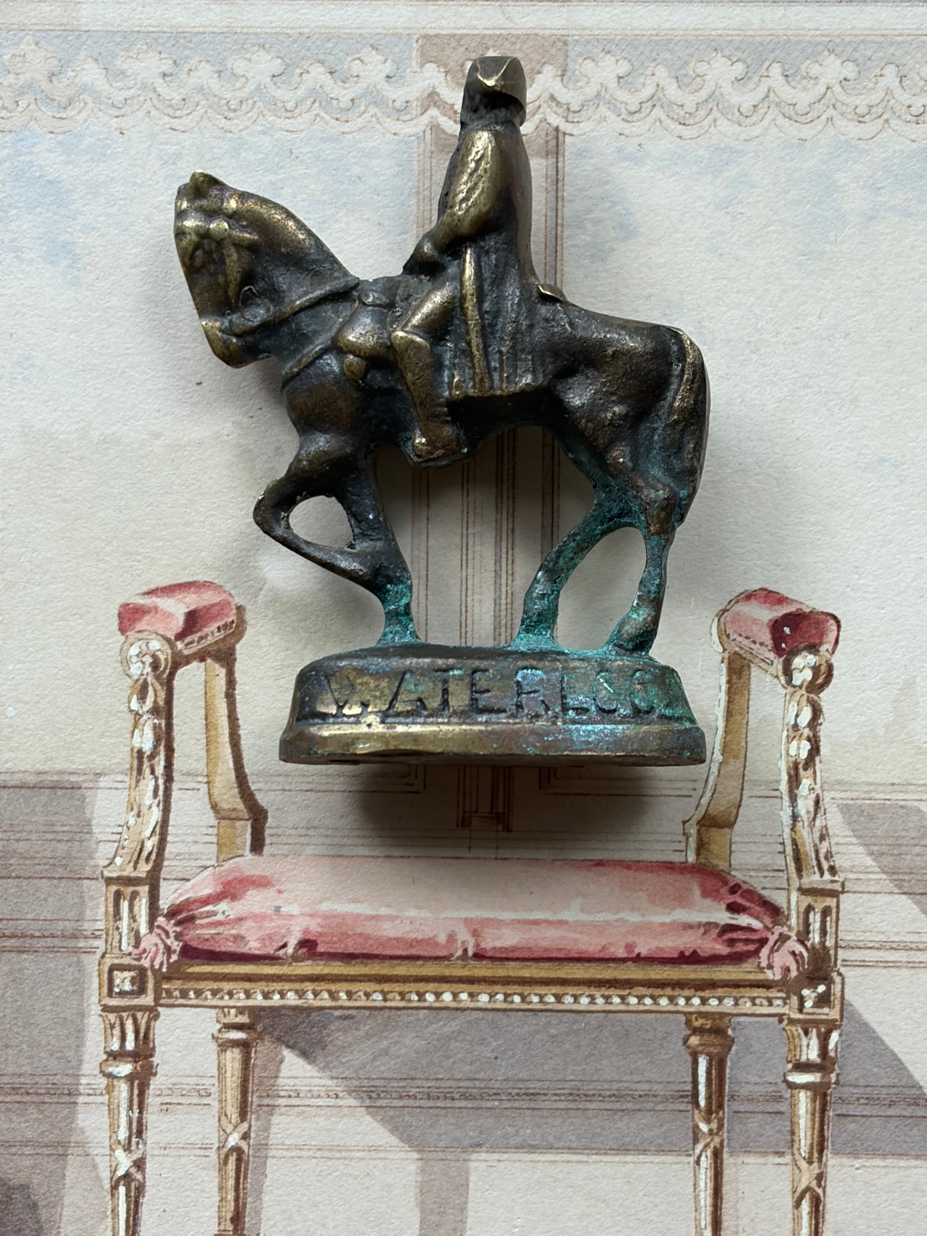 Antique French "Waterloo" Equestrian Figurine
