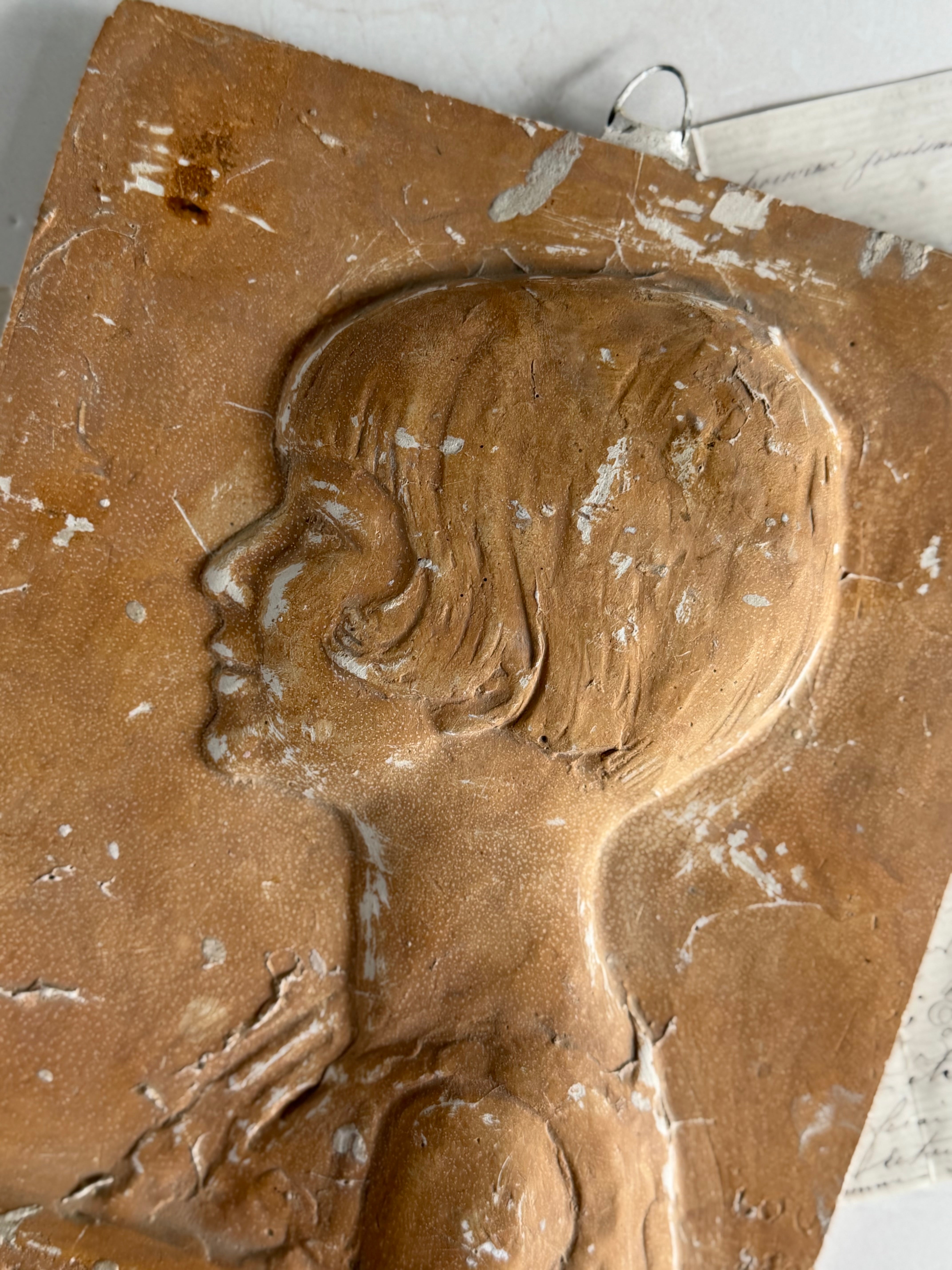 Louis Botinelly, "Francine" — Patinated Plaster Profile