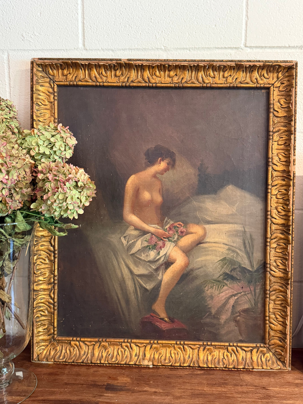 Antique French Portrait of a Woman