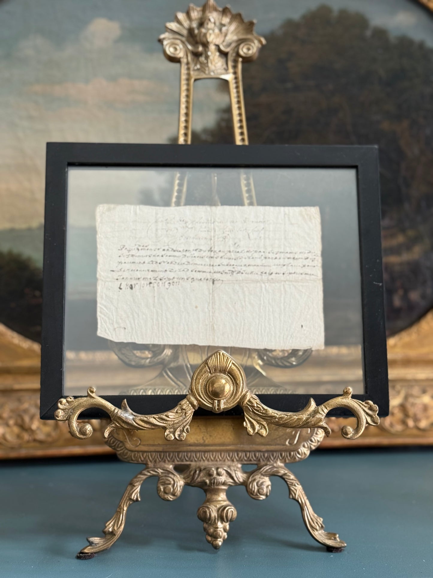 Antique French Handwritten Note, 18th–19th Century