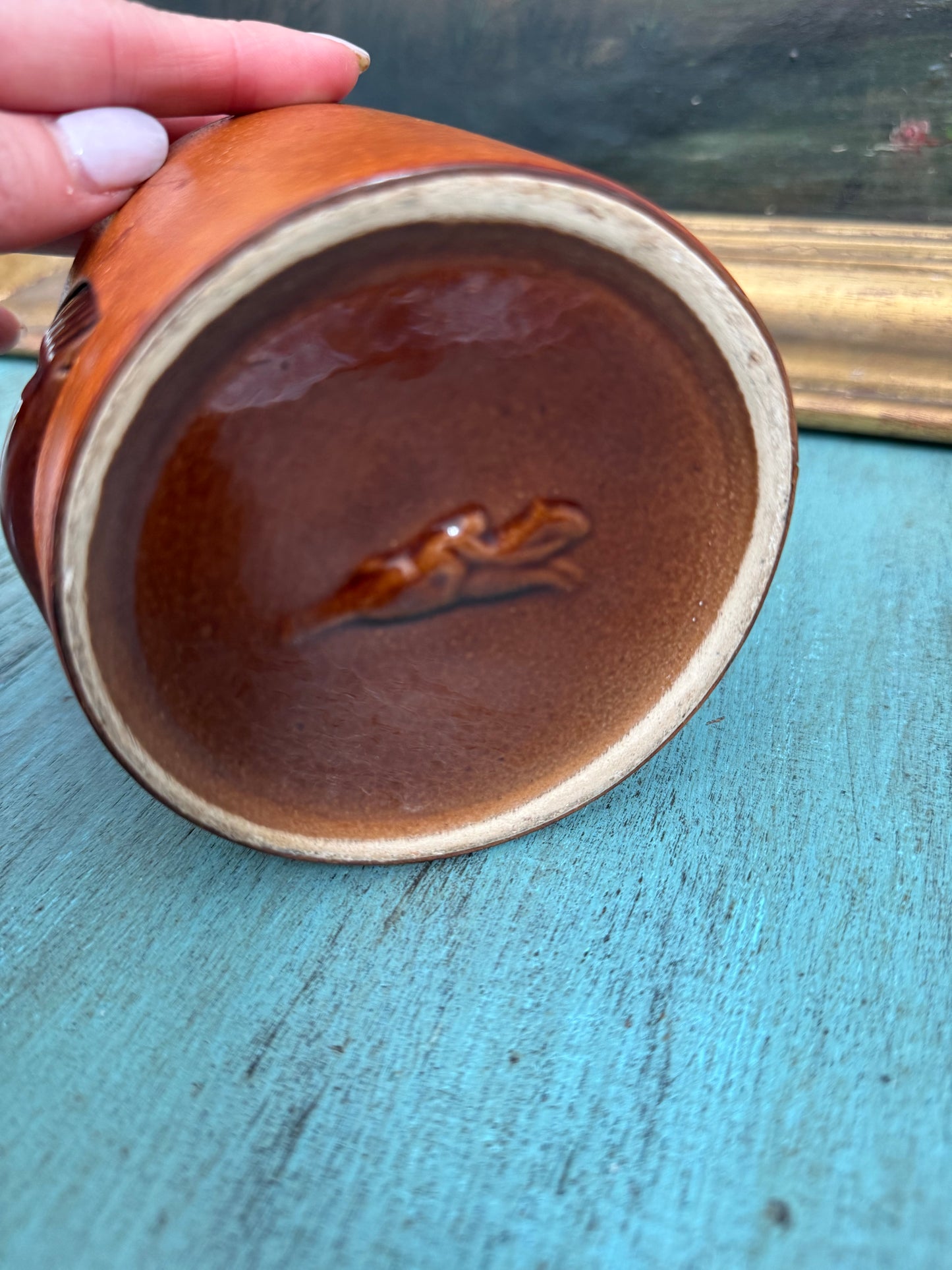 Vintage Leather Cigarette Holder Equestrian Motif