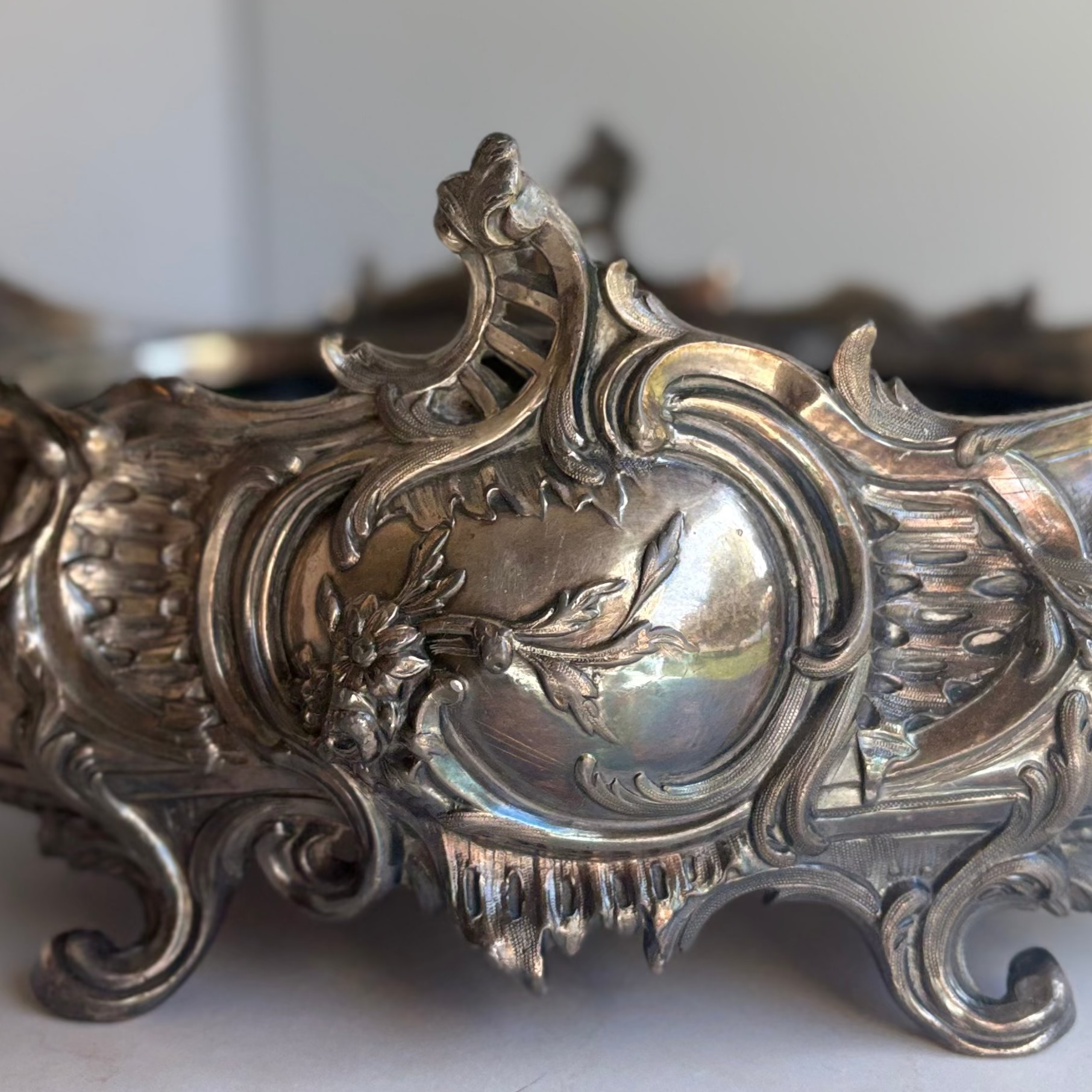 Antique French Silver-Plated Jardinière