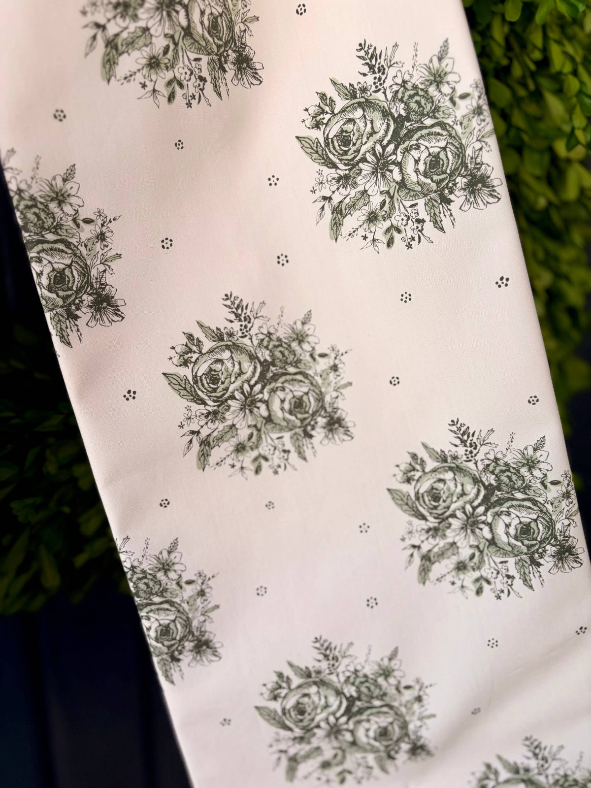 The Winter Garden Toile Bow