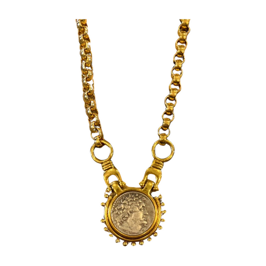 Vintage Roman Coin Necklace