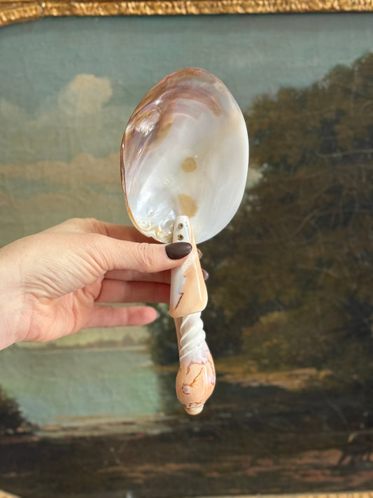 Vintage Shell Serving Spoon