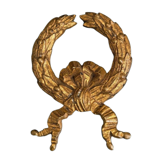 Antique French Gilt Bronze Laurel Wreath Mount