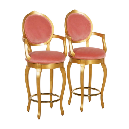 French Provincial Giltwood Barstools