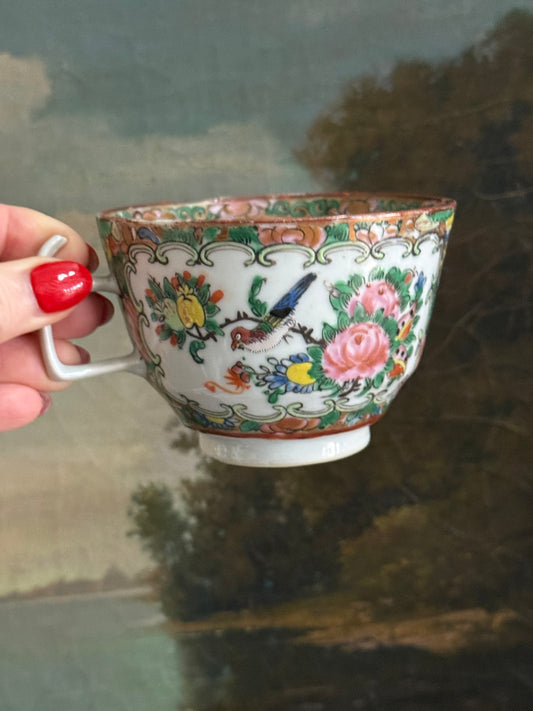 Antique Rose Canton Tea Cups (sold individually)