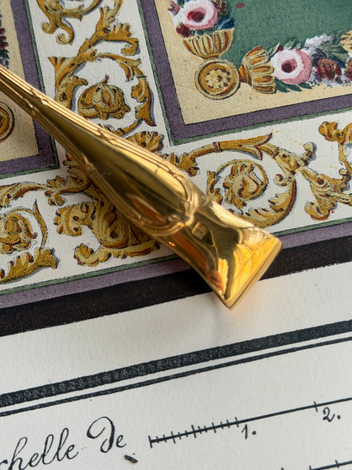 Christofle Gilt Sugar Tongs in Original Box