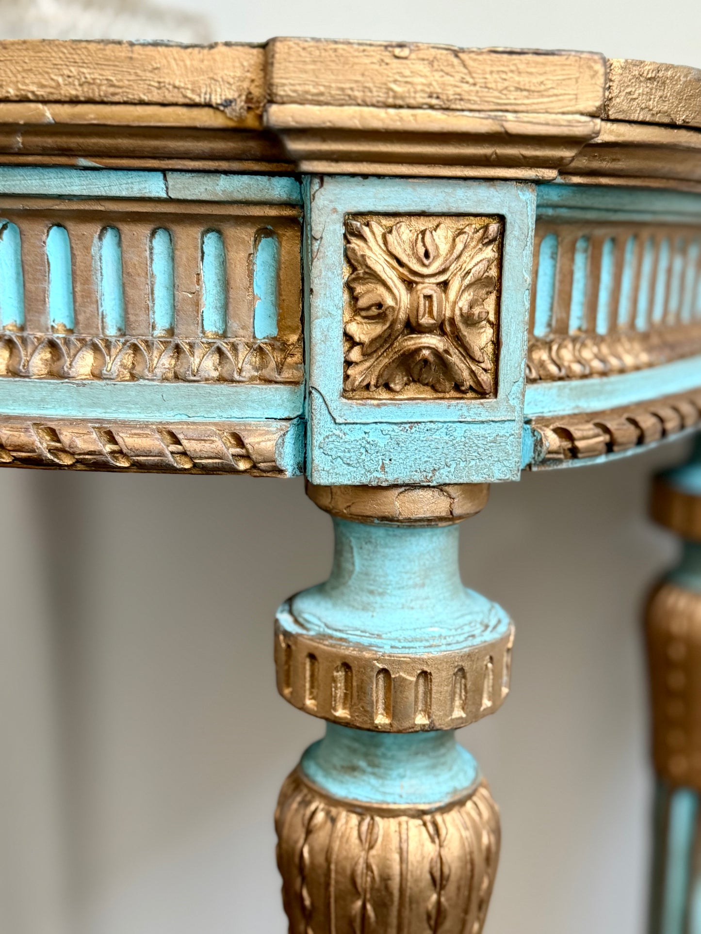 Antique French Rococo Revival Console Table