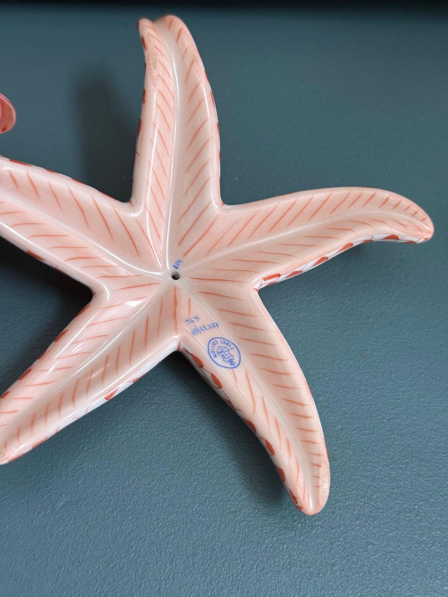Herend Hungary Hand-Painted Porcelain Starfish