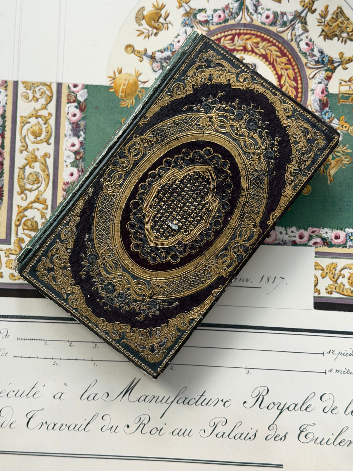Antique French Gilt-Stamped Mame Cartonnage Book, Bibliothèque de la Jeunesse Chrétienne, Tours