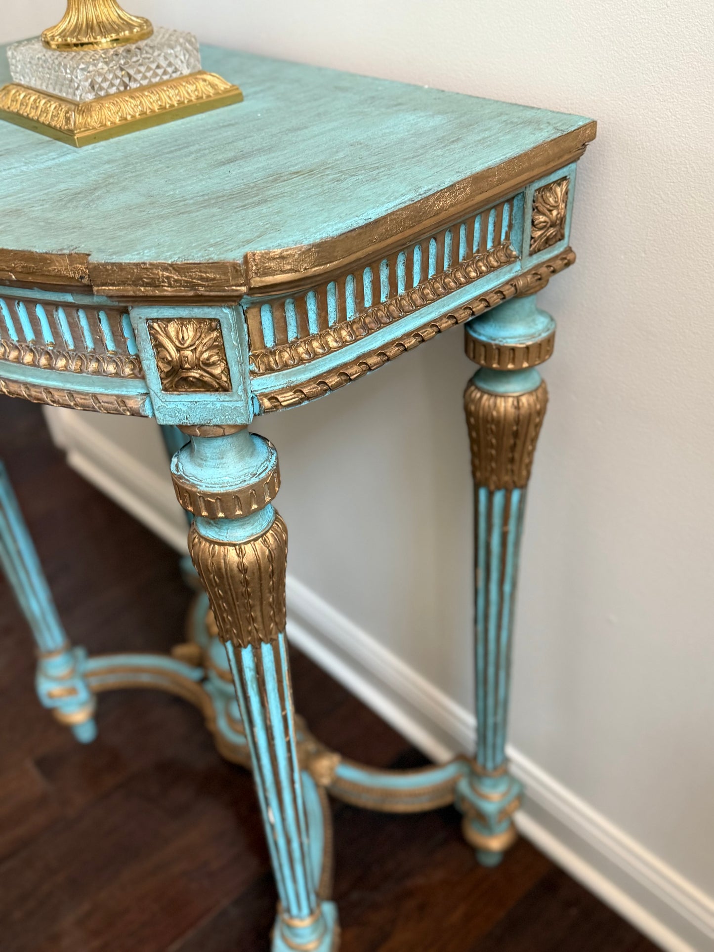 Antique French Rococo Revival Console Table