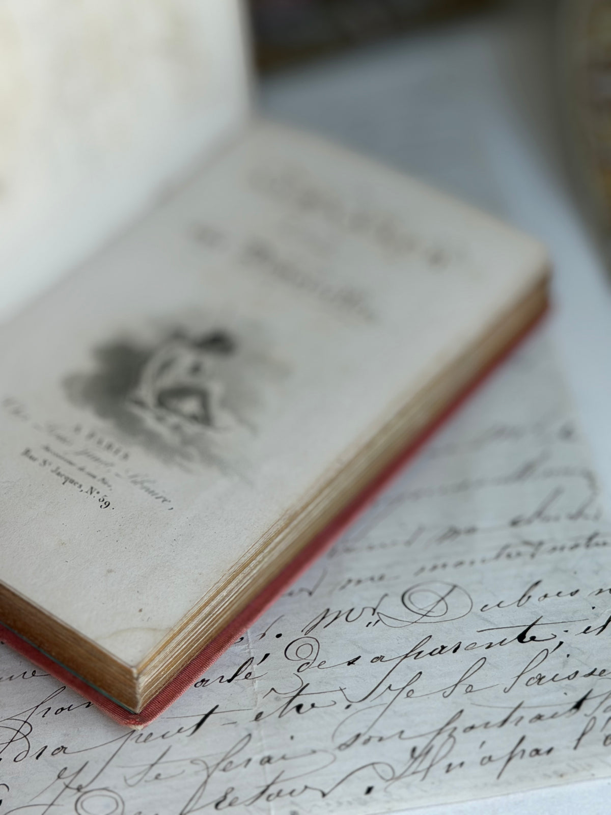 Antique French Almanach Dédié aux Demoiselles, Louis Janet, Paris, Early 19th Century