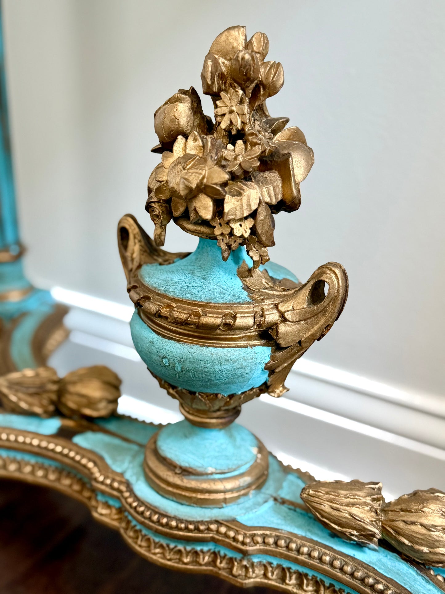 Antique French Rococo Revival Console Table