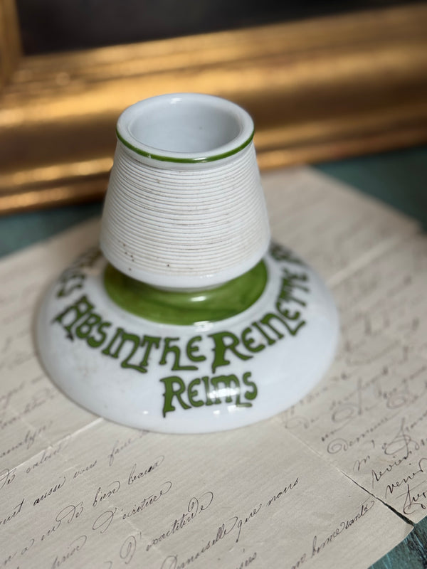 Vintage French “Absinthe Reine – Reims” Match Striker / Holder